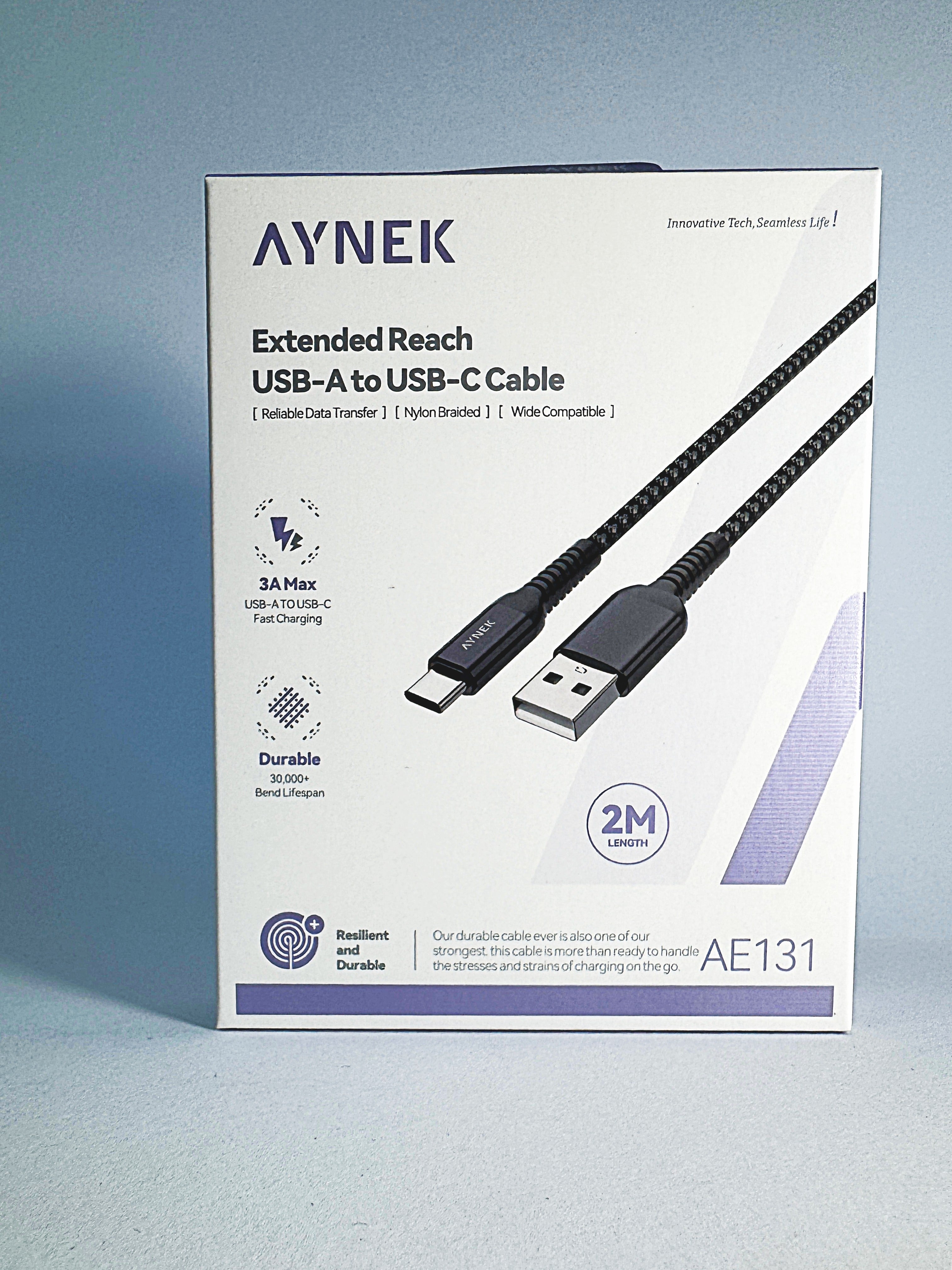 AYNEK USB-A to USB-C Cable (USB 3.0, 2M)