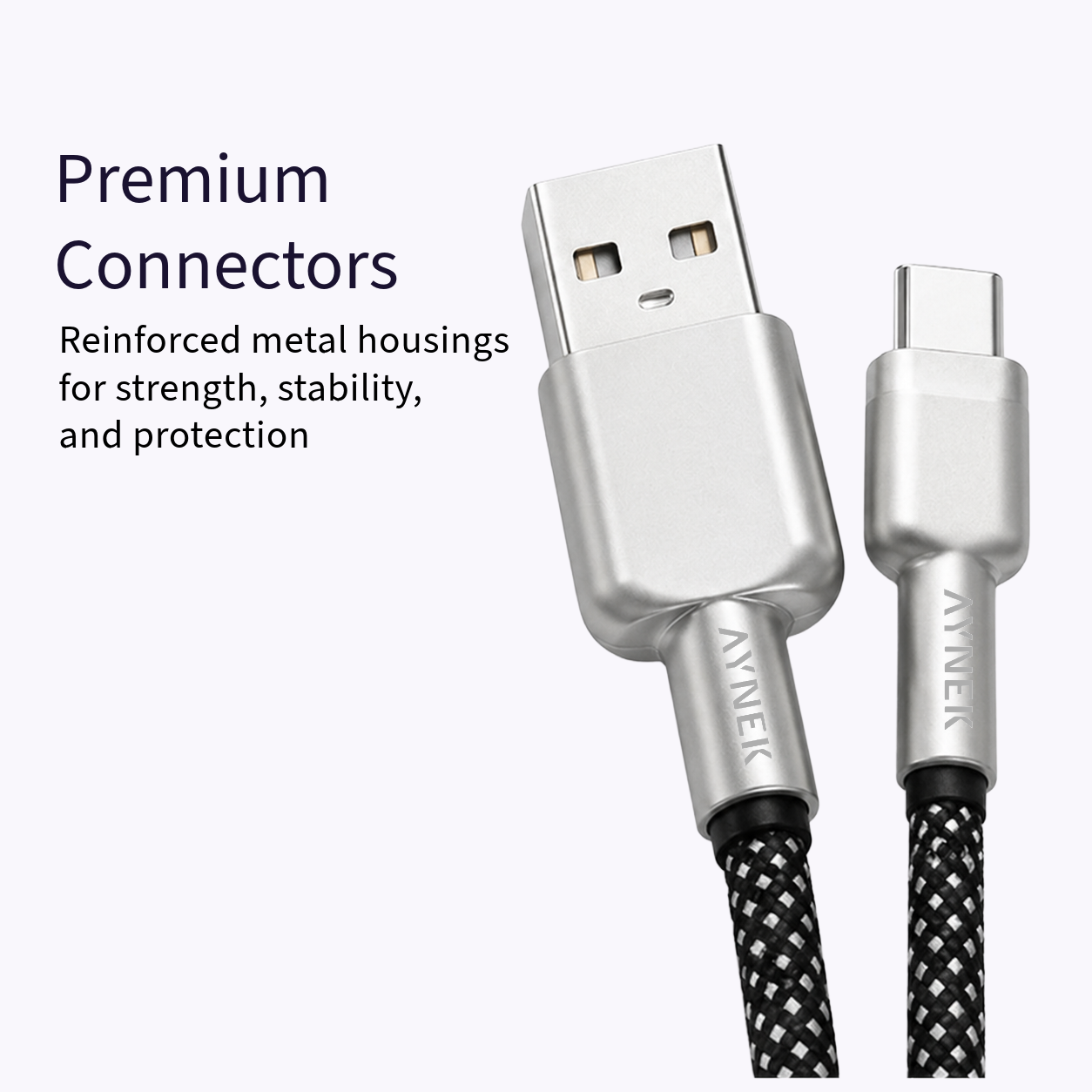 AYNEK USB-A to USB-C Premium Cable (1M)